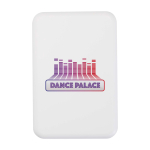Magnetische draadloze powerbank van gerecycled plastic 5.000 mAh kleur wit