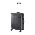 Uitschuifbare trolley van sterk gerecycled plastic kleur zwart