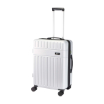Uitschuifbare trolley van sterk gerecycled plastic kleur zilver weergave bedrukking logo 2