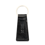 Elegante sleutelhanger van gerecycled plastic voor sleutels of tas met afdrukgebied