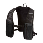 Waterdicht en reflecterend hardloopvest met drinksysteem kleur zwart