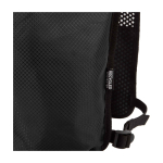 Waterdicht en reflecterend hardloopvest met drinksysteem kleur zwart weergave detail 1