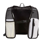 Waterdicht en reflecterend hardloopvest met drinksysteem kleur zand tweede weergave voorkant