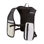 Waterdicht en reflecterend hardloopvest met drinksysteem kleur zand