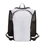 Waterdicht en reflecterend hardloopvest met drinksysteem kleur zand tweede weergave achterkant