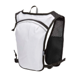 Waterdicht en reflecterend hardloopvest met drinksysteem kleur zand derde weergave