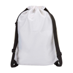 Sporttas van waterdicht gerecycled materiaal met schoenenvak 18 L kleur zand tweede weergave achterkant