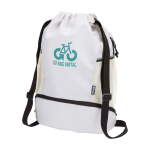 Sporttas van waterdicht gerecycled materiaal met schoenenvak 18 L kleur zand weergave transfer printen