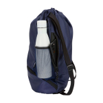 Sporttas van waterdicht gerecycled materiaal met schoenenvak 18 L kleur marineblauw weergave zijkant