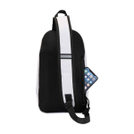 Schoudertas met drinksysteem van waterdicht gerecycled materiaal 6 L kleur zand derde weergave achterkant