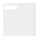 Extra sterke draagtas van gerecycled non-woven materiaal 5 L kleur wit weergave detail 1