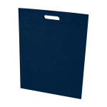 Extra sterke draagtas van gerecycled non-woven materiaal 5 L kleur marineblauw