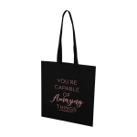 Handige tas van scheurbestendig gerecycled non-woven materiaal 6 L kleur zwart tweede weergave meerdere kleuren