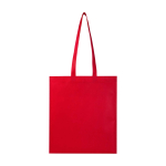 Handige tas van scheurbestendig gerecycled non-woven materiaal 6 L kleur rood tweede weergave achterkant