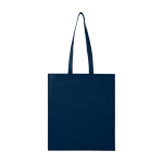 Handige tas van scheurbestendig gerecycled non-woven materiaal 6 L kleur marineblauw tweede weergave voorkant