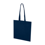 Handige tas van scheurbestendig gerecycled non-woven materiaal 6 L kleur marineblauw