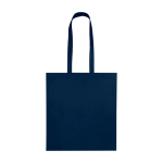 Handige tas van scheurbestendig gerecycled non-woven materiaal 6 L kleur marineblauw derde weergave voorkant