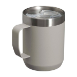 Campingbeker van gerecycled roestvrij staal 236 ml kleur grijs derde weergave