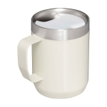 Campingbeker van gerecycled roestvrij staal 236 ml kleur beige derde weergave