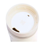 RVS reisbeker met lekvrije dop 350 ml kleur beige weergave detail 1