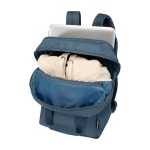 Duurzame multifunctionele reistas met laptopvak 9 L 14” kleur cyaan blauw derde weergave