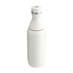 Drinkfles van gerecycled RVS met dubbele opening 350 ml kleur beige derde weergave