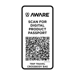 Reis-schoudertas van gerecycled polyester met compartiment 1 L kleur cyaan blauw derde weergave