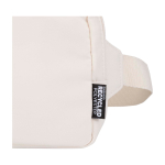 Reis-schoudertas van gerecycled polyester met compartiment 1 L kleur gebroken wit weergave detail 1