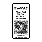 Reis-schoudertas van gerecycled polyester met compartiment 1 L kleur gebroken wit derde weergave