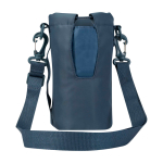 Reistas voor flessen gemaakt van milieuvriendelijke materialen 2 L kleur cyaan blauw tweede weergave achterkant