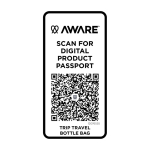 Reistas voor flessen gemaakt van milieuvriendelijke materialen 2 L kleur cyaan blauw vierde weergave