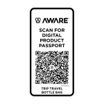 Reistas voor flessen gemaakt van milieuvriendelijke materialen 2 L kleur gebroken wit vierde weergave