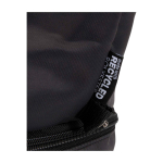 Toilettas van gerecycled polyester met groot ondervak 6 L kleur zwart weergave detail 1
