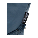 Toilettas van gerecycled polyester met groot ondervak 6 L kleur cyaan blauw weergave detail 1