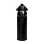 RVS drinkfles 750 ml kleur zwart tweede weergave voorkant