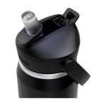 RVS drinkfles 750 ml kleur zwart weergave detail 1