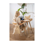 Laptophoes van gerecycleerde sherpa met binnenvakken 13” kleur naturel luxe weergave