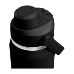 RVS drinkfles, schokbestendig 750 ml kleur zwart weergave detail 2