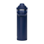 RVS drinkfles, schokbestendig 750 ml kleur marineblauw tweede weergave voorkant