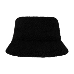 Bucket hat van sherpa die warmte en lichtheid combineert kleur zwart tweede weergave voorkant