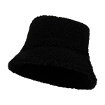 Bucket hat van sherpa die warmte en lichtheid combineert kleur zwart