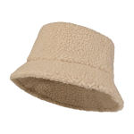 Bucket hat van sherpa die warmte en lichtheid combineert kleur ivoor