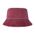 Bobhoed van gewassen katoen met tijdloos design 245 g/m² kleur bordeaux tweede weergave voorkant