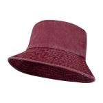 Bobhoed van gewassen katoen met tijdloos design 245 g/m² kleur bordeaux