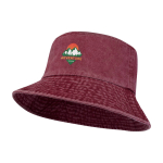 Bobhoed van gewassen katoen met tijdloos design 245 g/m² kleur bordeaux