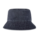 Bobhoed van gewassen katoen met tijdloos design 245 g/m² kleur marineblauw tweede weergave voorkant