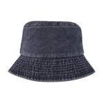 Bobhoed van gewassen katoen met tijdloos design 245 g/m² kleur marineblauw tweede weergave achterkant