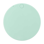 Elegante openschuifbare make-upspiegel voor snelle touch-ups kleur mist groen tweede weergave achterkant