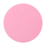 Elegante openschuifbare make-upspiegel voor snelle touch-ups kleur lichtroze tweede weergave voorkant