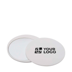 Elegante openschuifbare make-upspiegel voor snelle touch-ups met afdrukgebied